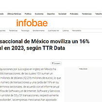 El mercado transaccional de Mxico moviliza un 16% menos de capital en 2023, segn TTR Data